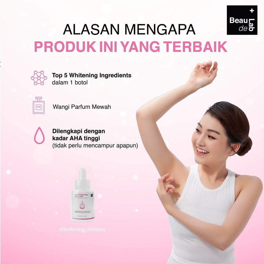 Beaudelab Intensive Brightening Serum + AHA00002 NEWLAB Intensive Brightening Serum + AHA - Pemutih Lipatan Kulit - Gambar 2