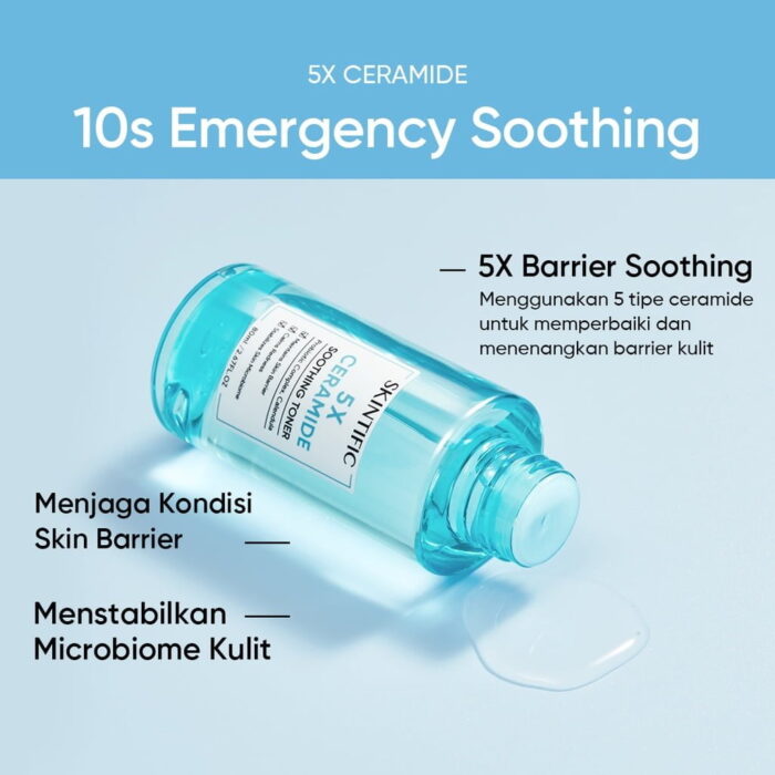 Skintific 5X Ceramide Soothing Toner - Gambar 5