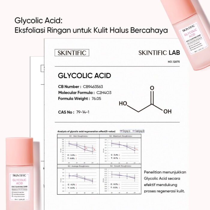 Skintific Glycolic Acid Daily Clarifiying Toner - Gambar 4