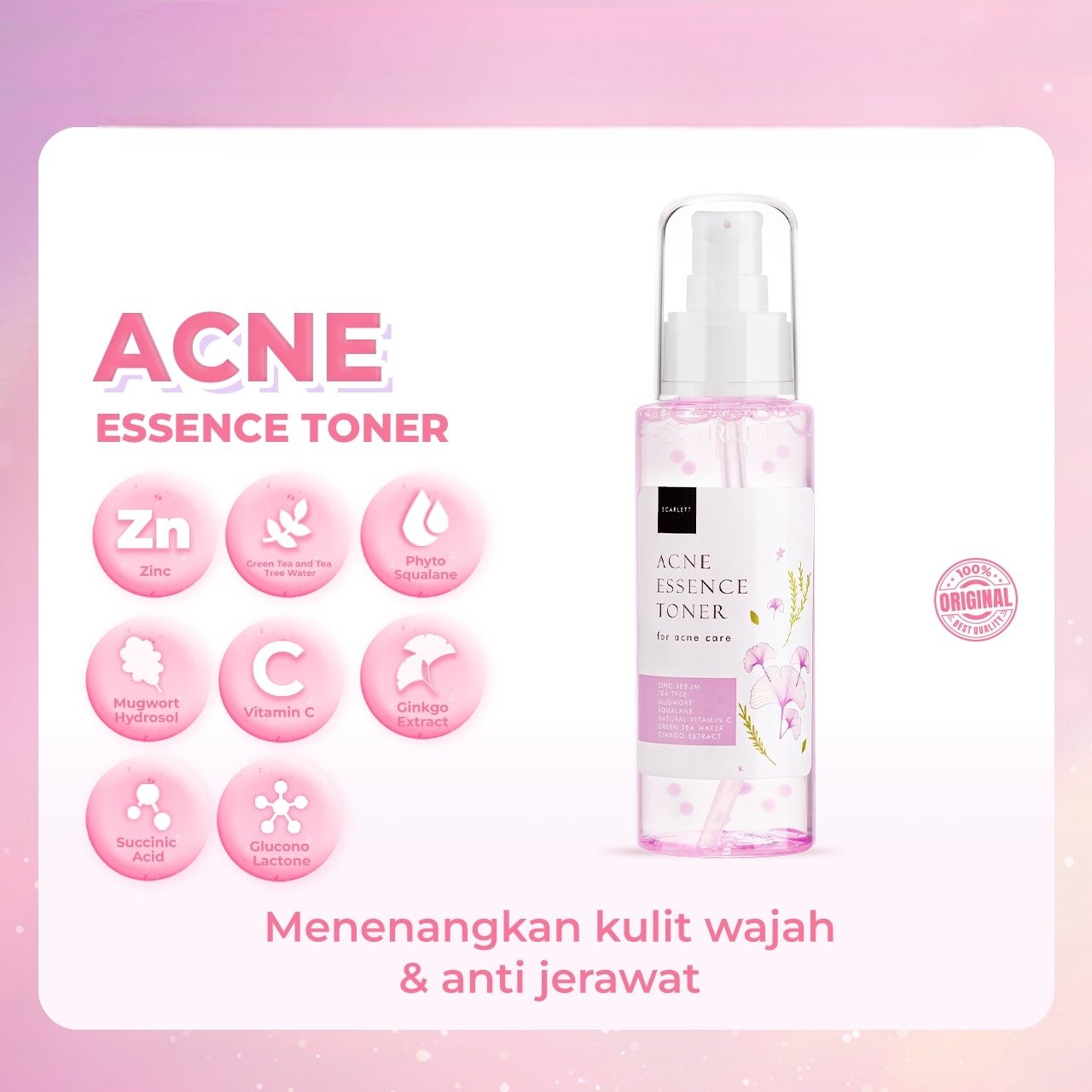 Scarlett Acne Essence Toner Scarlett Acne Essence Toner - Gambar 1