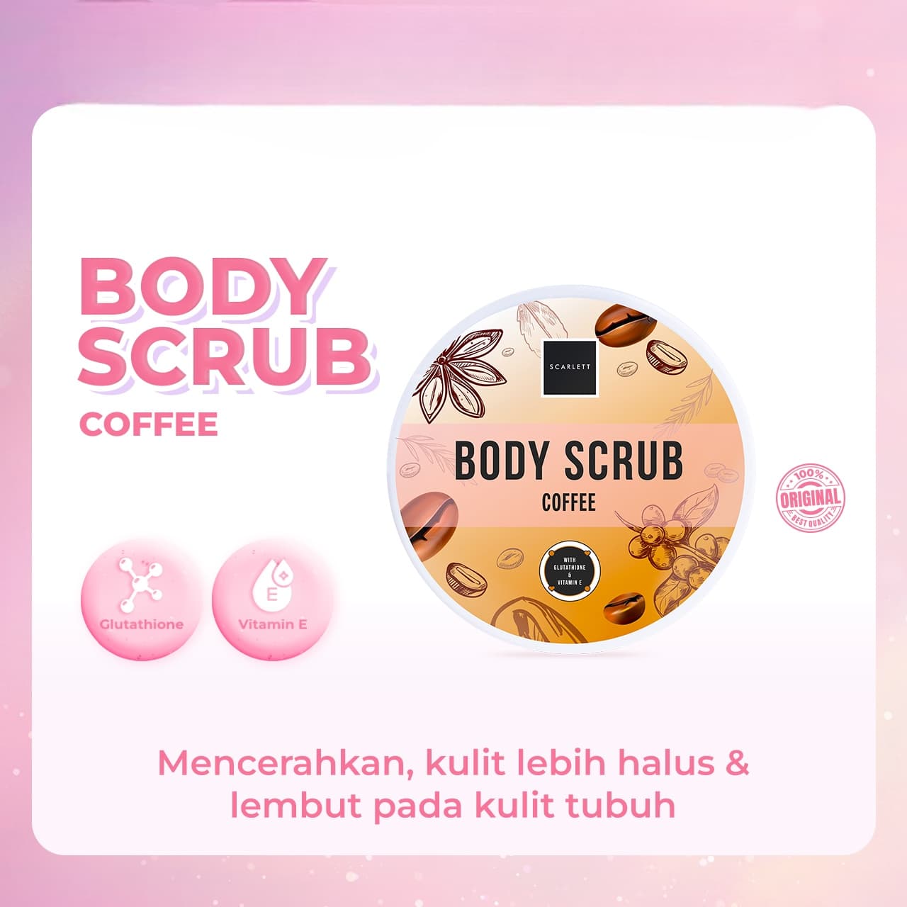 Scarlett Body Scrub Coffee Scarlett Body Scrub Coffee - Gambar 1