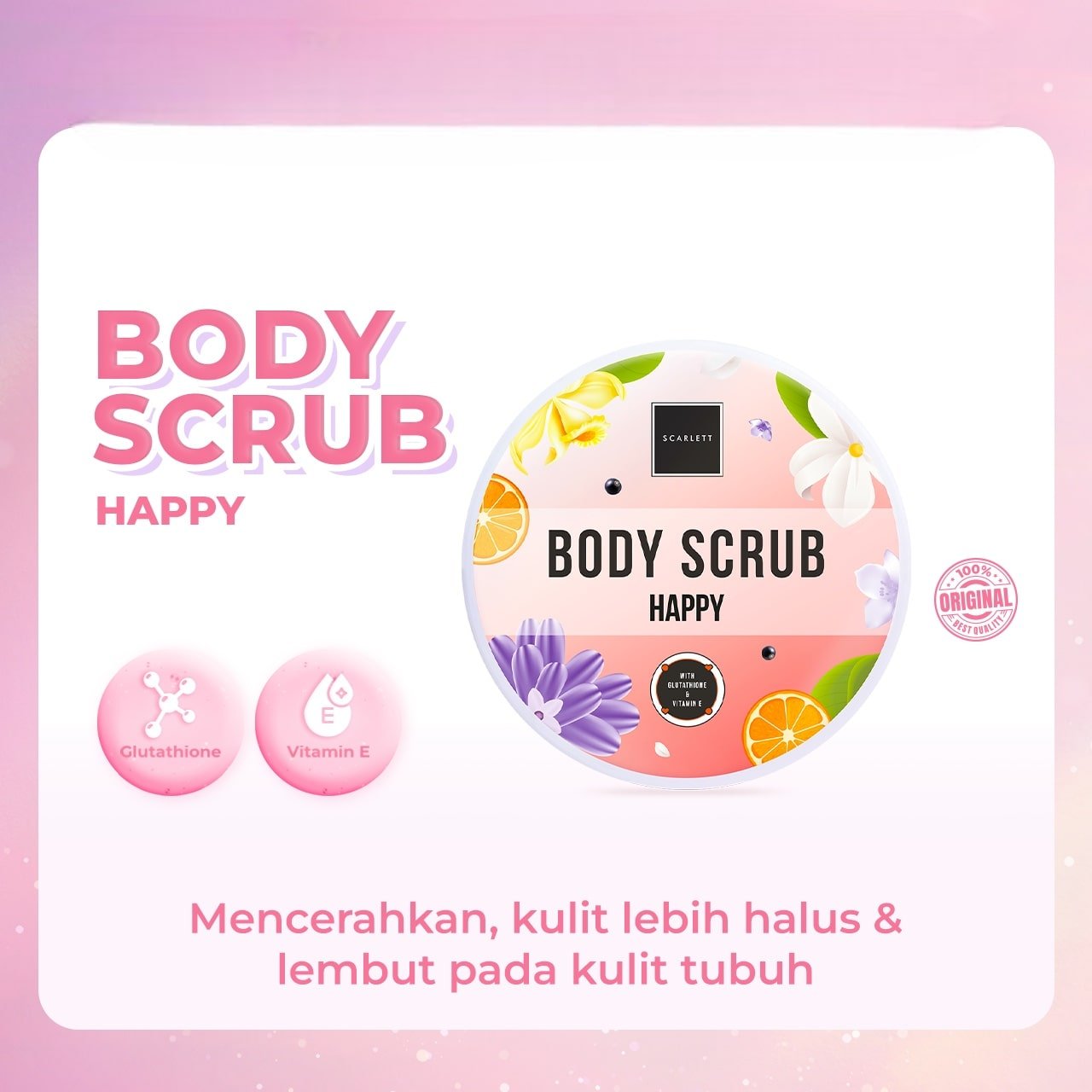 Scarlett Body Scrub Happy Scarlett Body Scrub Happy - Gambar 1
