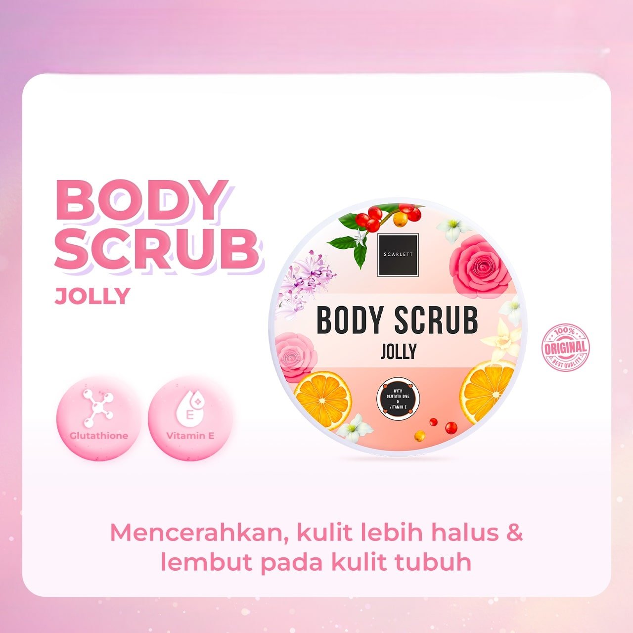 Scarlett Body Scrub Jolly Scarlett Body Scrub Jolly - Gambar 1