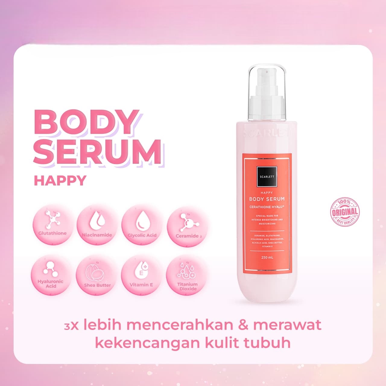 Scarlett Body Serum Happy Scarlett Body Serum Happy - Gambar 1