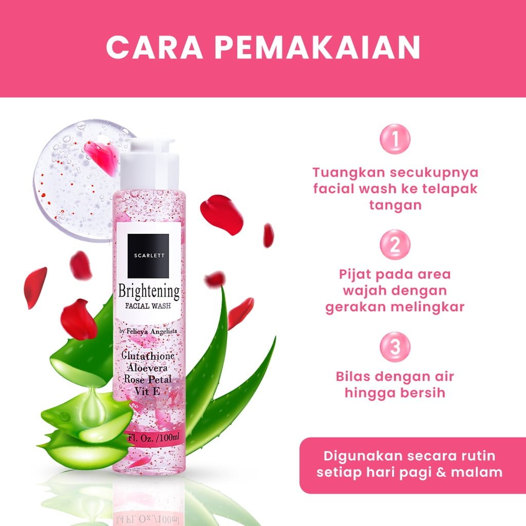 Scarlett Brightening Facial Wash00000 Scarlett Brightening Facial Wash - Gambar 3