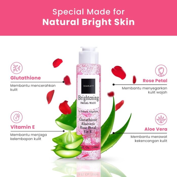 Scarlett Brightening Facial Wash - Gambar 2
