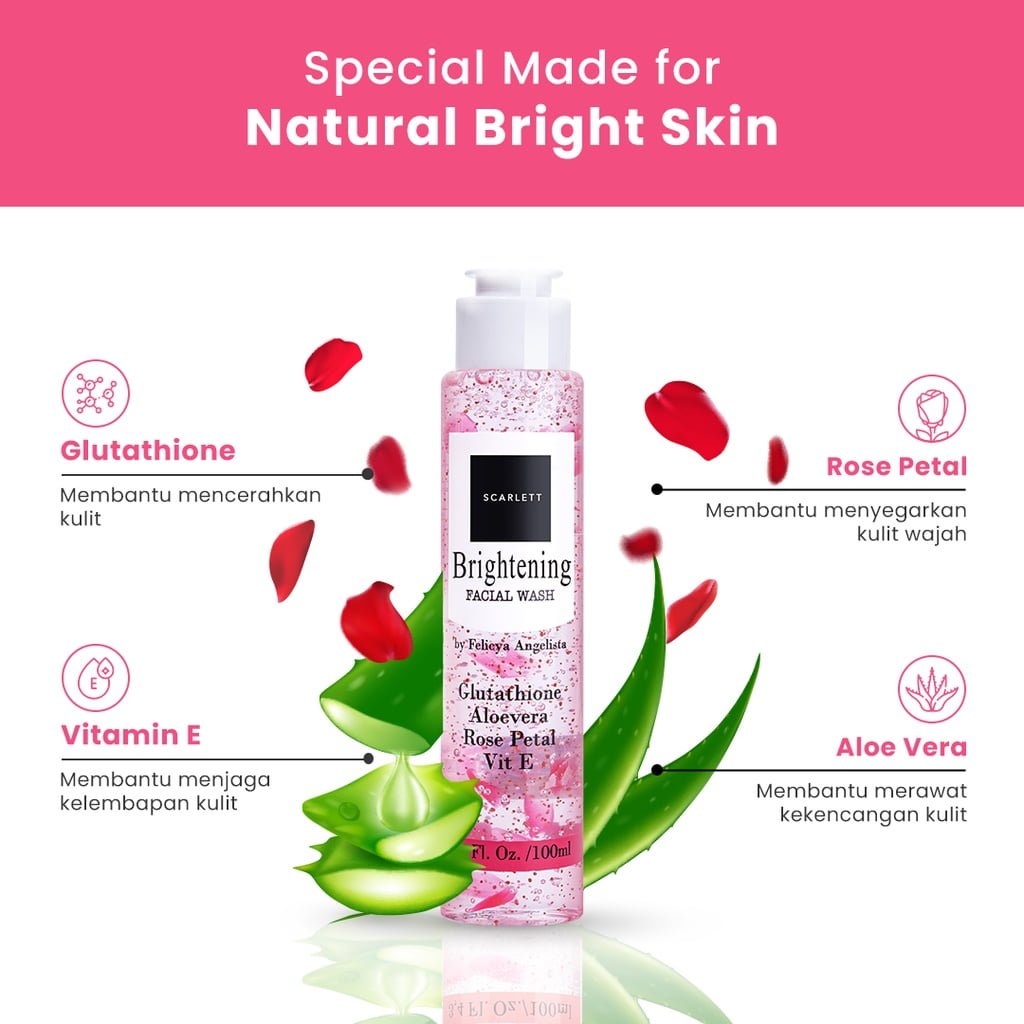 Scarlett Brightening Facial Wash00001 Scarlett Brightening Facial Wash - Gambar 2