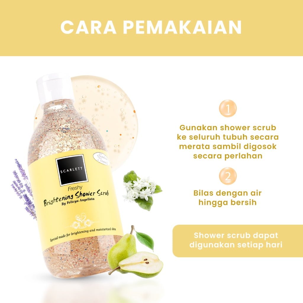 Scarlett Brightening Shower Scrub Freshy00000 Scarlett Brightening Shower Scrub Freshy - Gambar 4