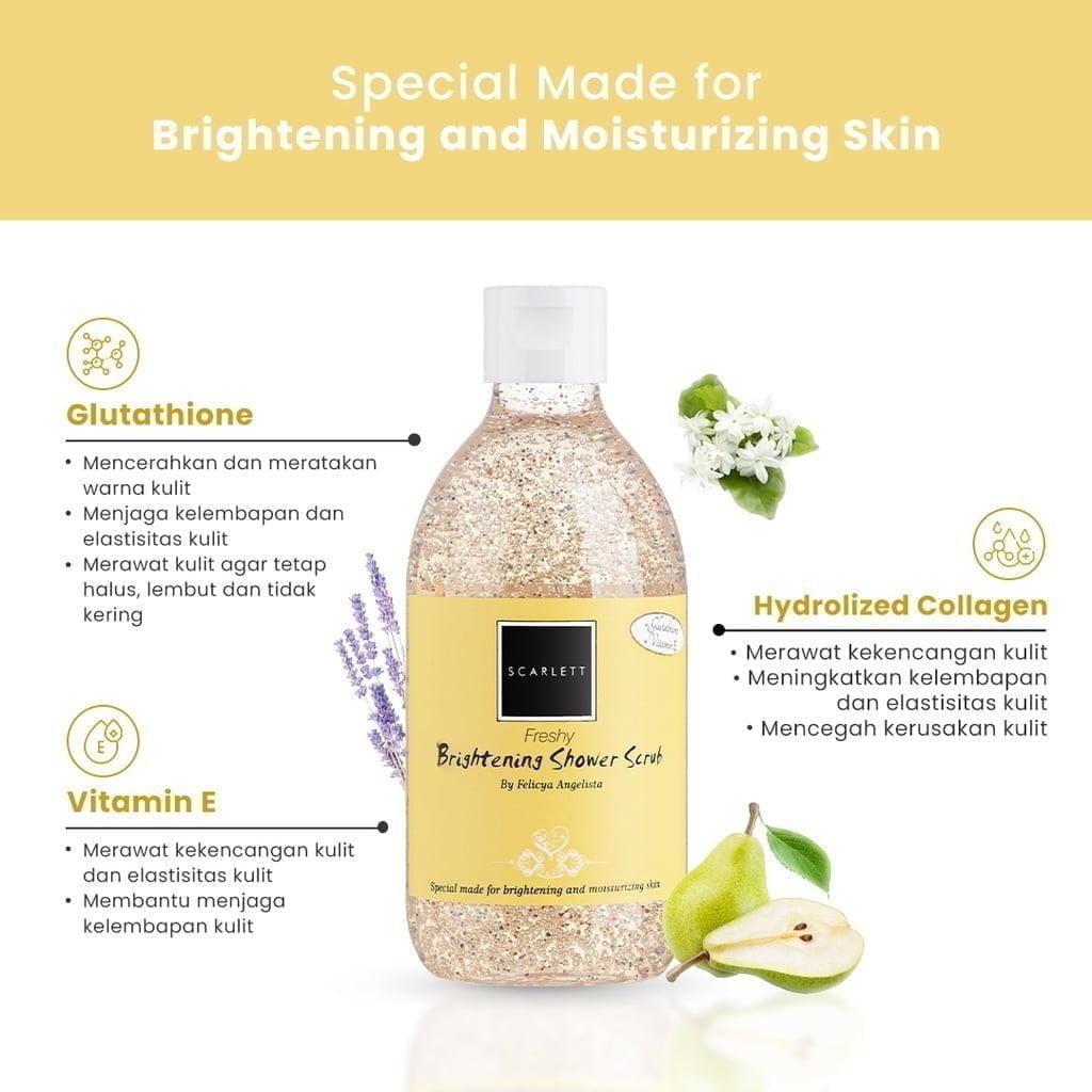 Scarlett Brightening Shower Scrub Freshy00003 Scarlett Brightening Shower Scrub Freshy - Gambar 3