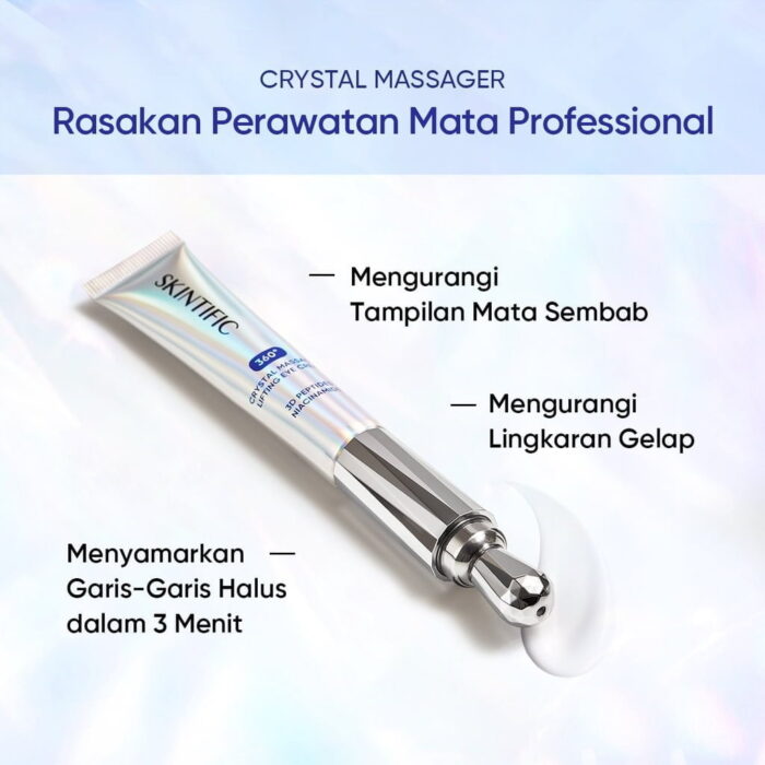 Skintific 360 Crystal Massager Lifting Eye Cream - Gambar 2