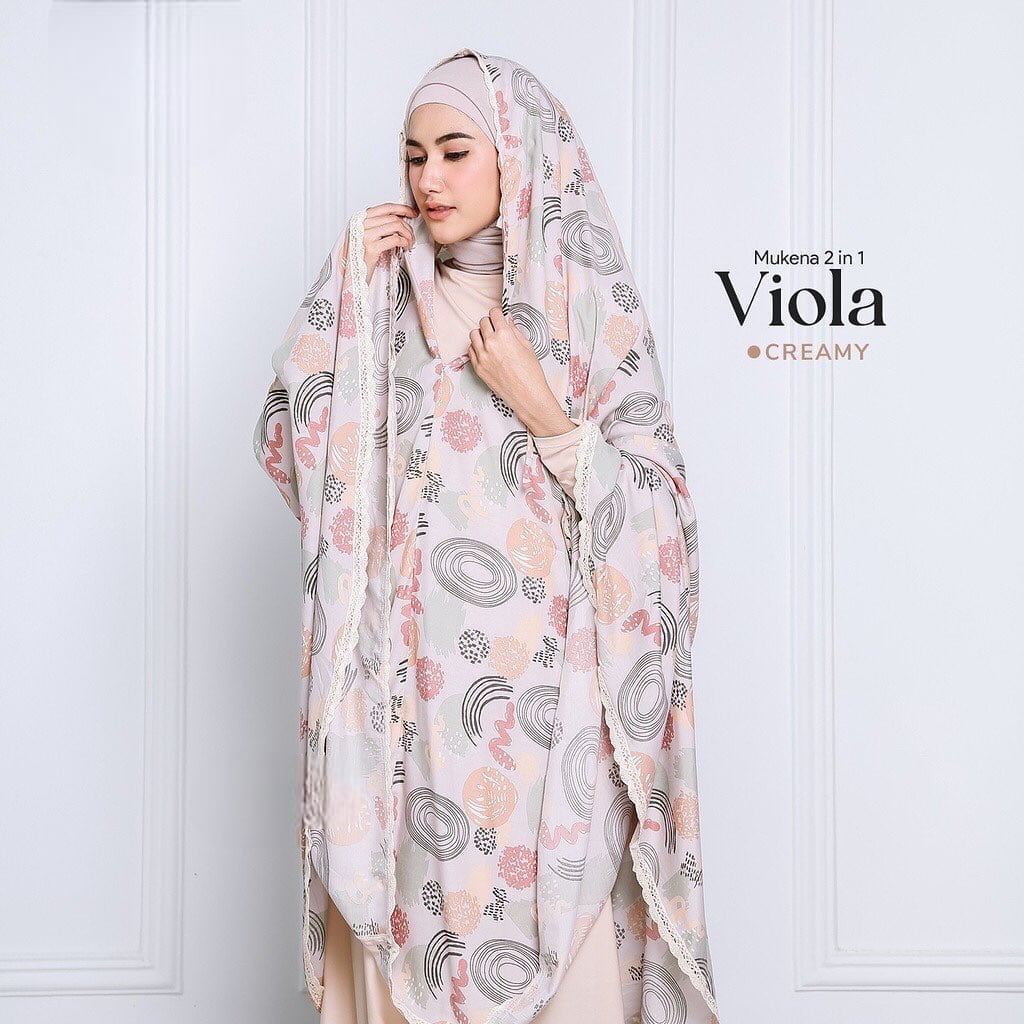 Mukena Jumbo Viola Creamy Mukena Jumbo Viola - Gambar 4