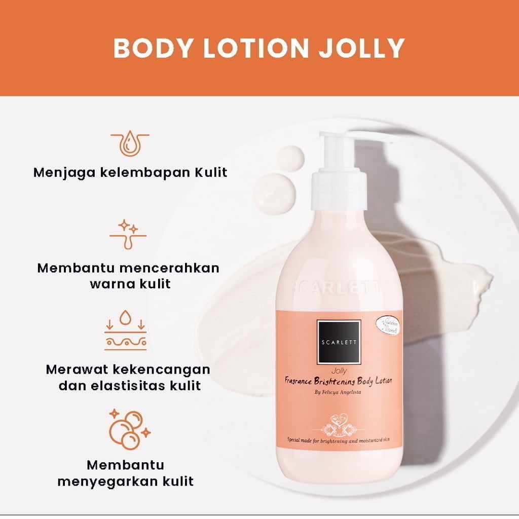Scarlett Fragrance Brightening Body Lotion Jolly00003 Scarlett Body Lotion Jolly - Gambar 2