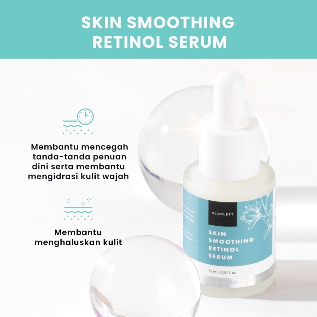Scarlett Whitening Skin Smoothing Retinol Serum00001 Scarlett Skin Smoothing Retinol Serum - Gambar 3