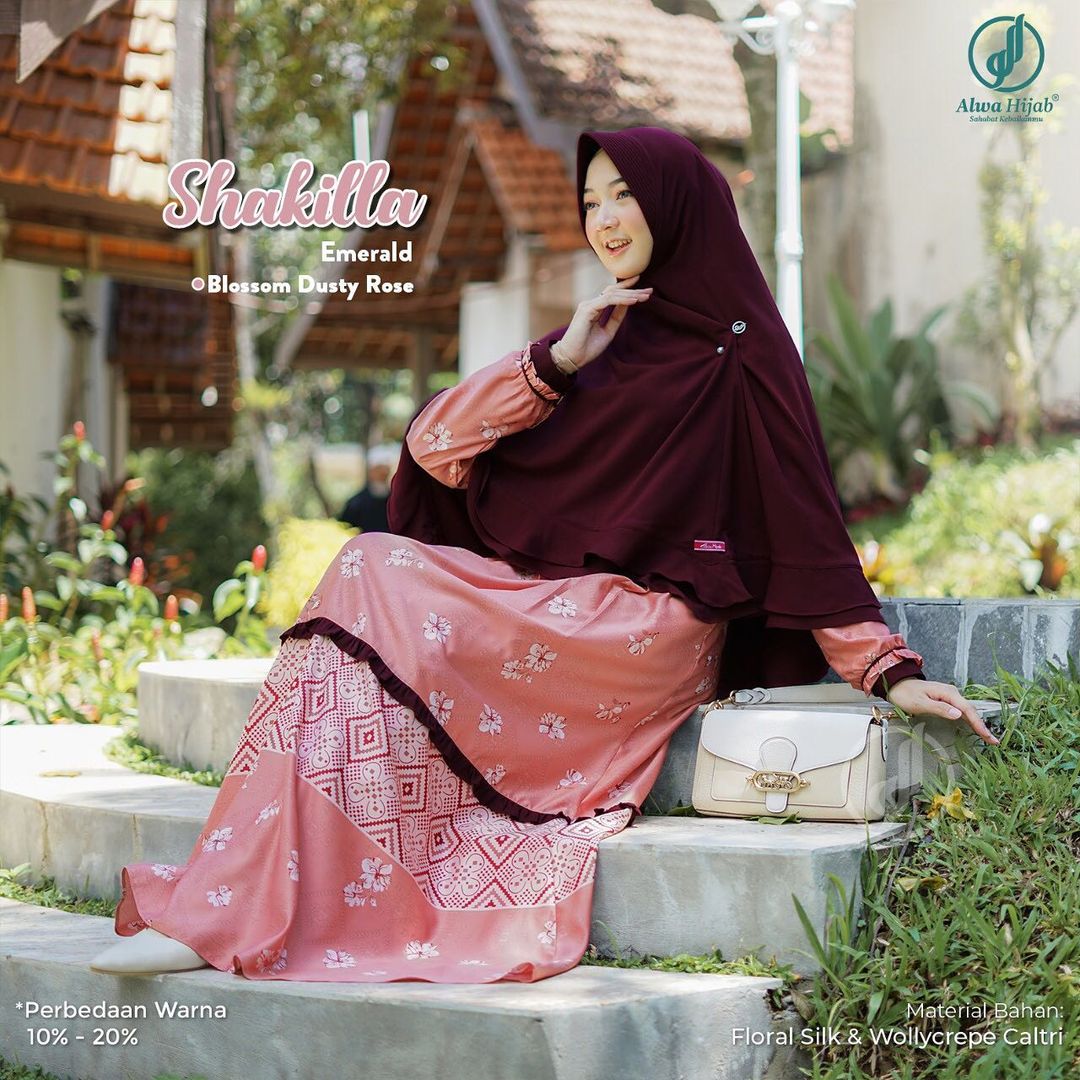 Shakila-dress-dusty-rose3 Shakila Dress Set - Gambar 7