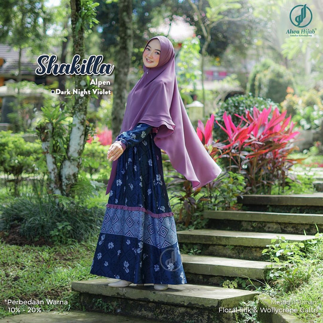Shakila-dress-night-violet2 Shakila Dress Set - Gambar 2