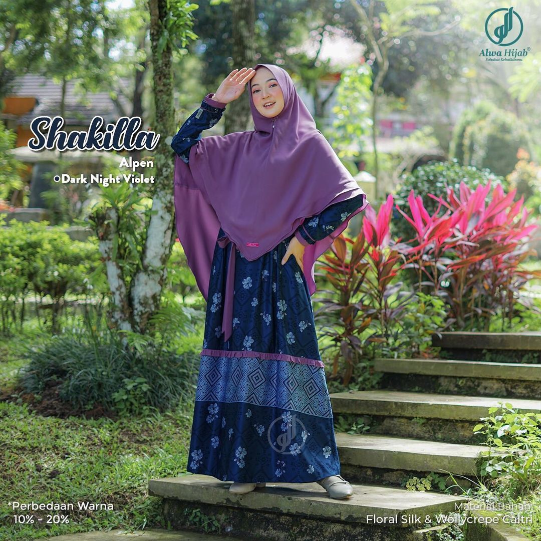 Shakila-dress-night-violet3 Shakila Dress Set - Gambar 3