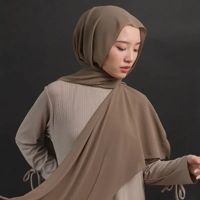 NHS Looks Pashmina Plain New - Hazel NHS Looks Pashmina Plain - Gambar 8