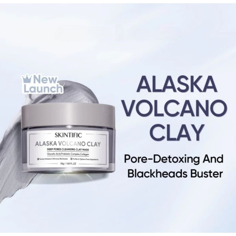 Skintific Alaska Volcano Deep Pores Cleansing Clay Mask-2 Skintific Alaska Volcano Deep Pores Cleansing Clay Mask - Gambar 1