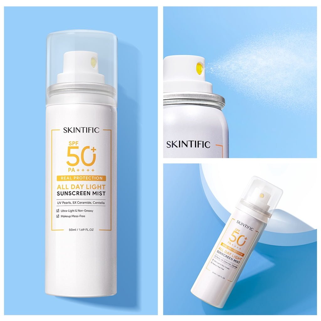 Skintific All Day Light Sunscreen Mist-2 Skintific All Day Light Sunscreen Mist SPF50 PA++++ - Gambar 6