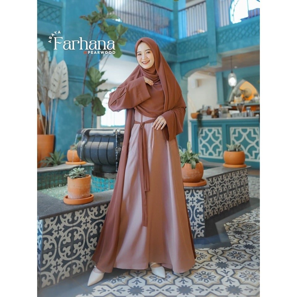 Abaya Farhana Dress Pearwood Abaya Farhana Dress - Gambar 1