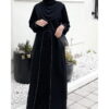Abaya Saudi Hitam - Gambar 4