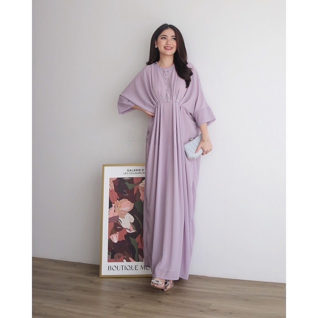 Ameena Kaftan Lilac Ameena Kaftan - Gambar 3