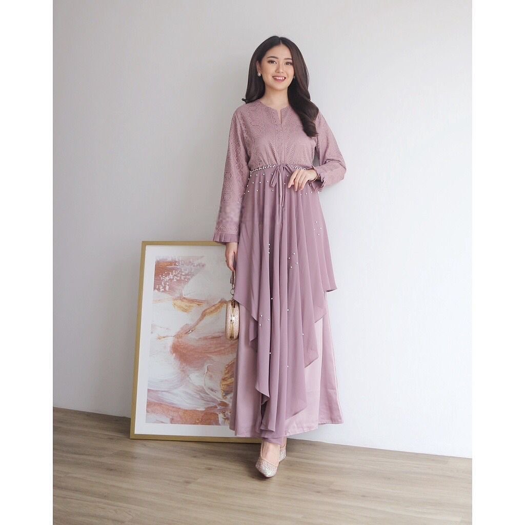 Asvara Dress Lilac Asvara Dress - Gambar 1