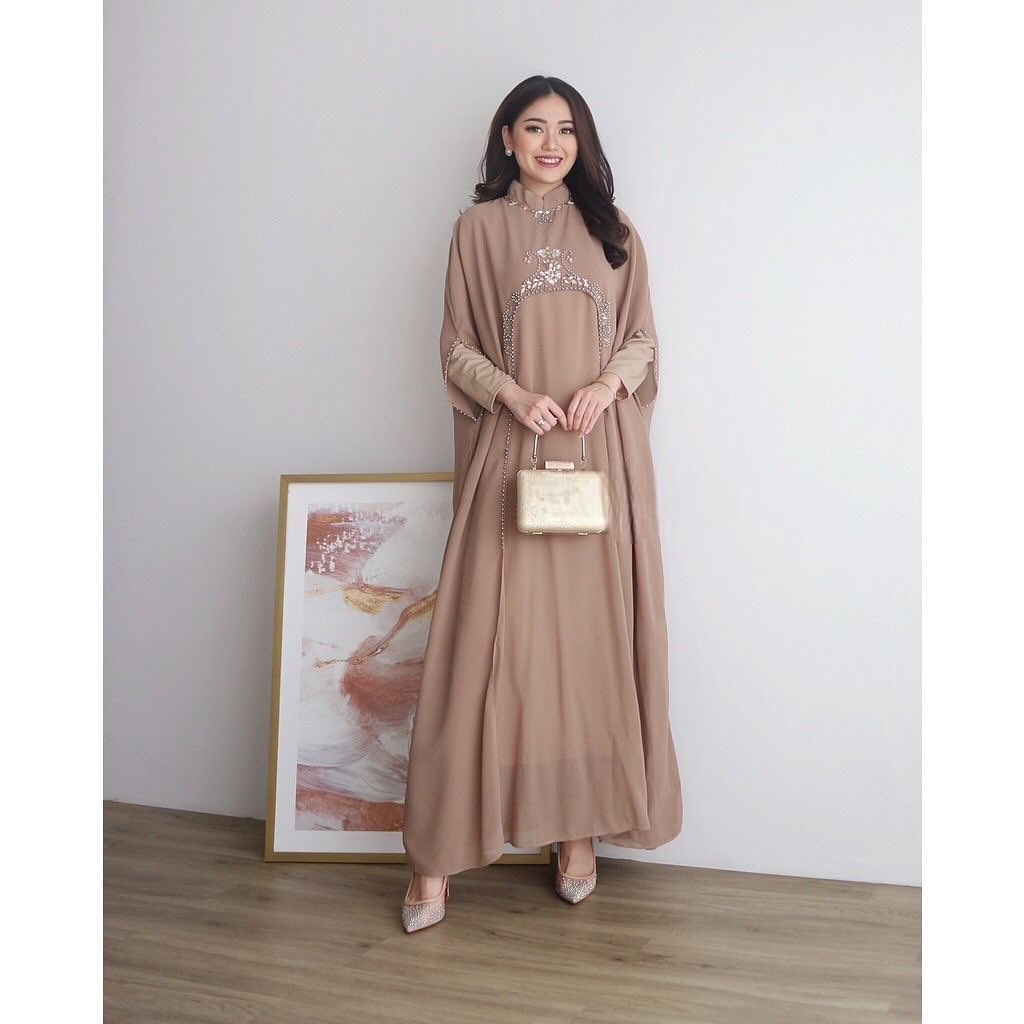 Halwah Dress Brown Halwah Dress - Gambar 1