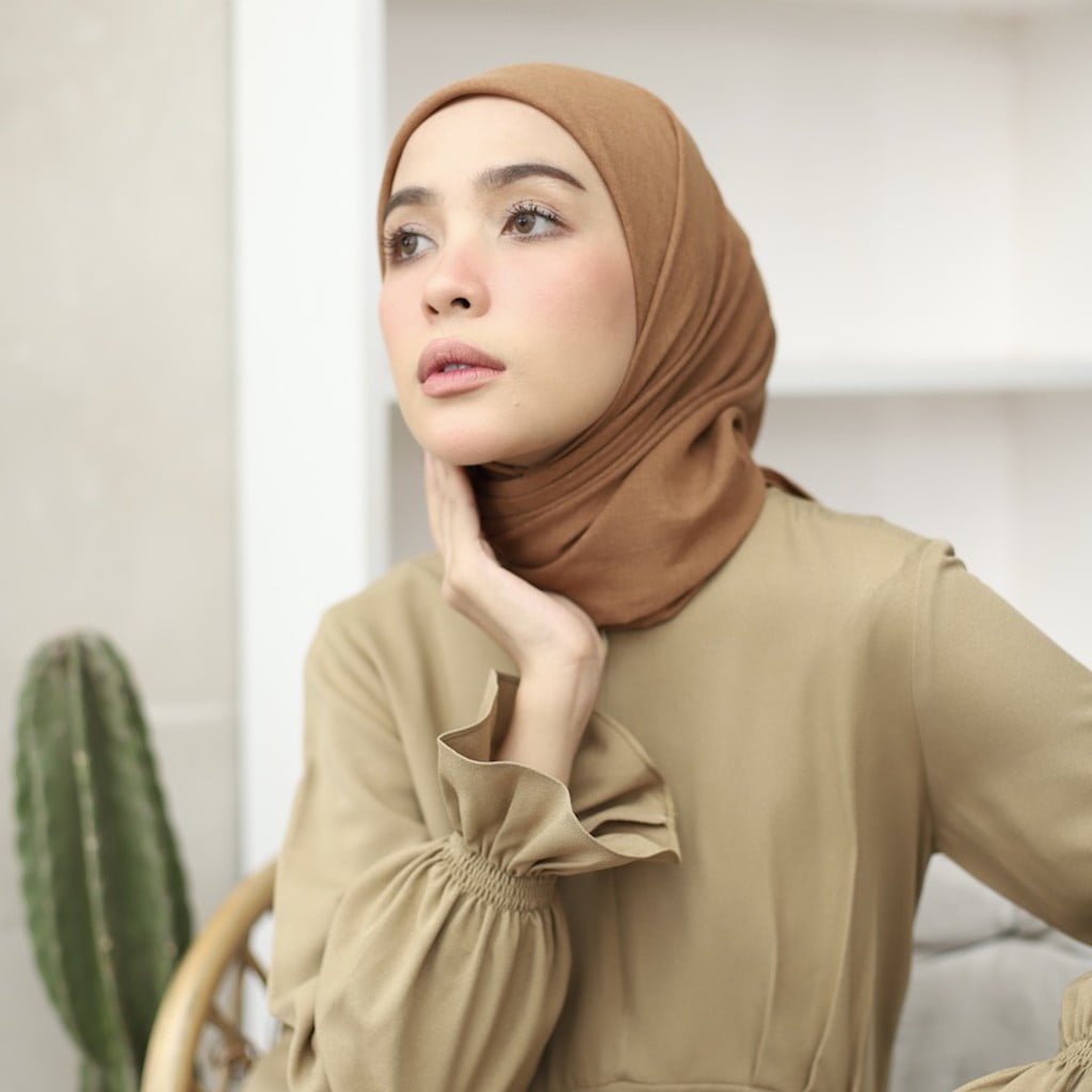 NHS Look Segi Empat Voal Galaxy Cinnamon NHS Look Segi Empat Voal Galaxy - Gambar 3