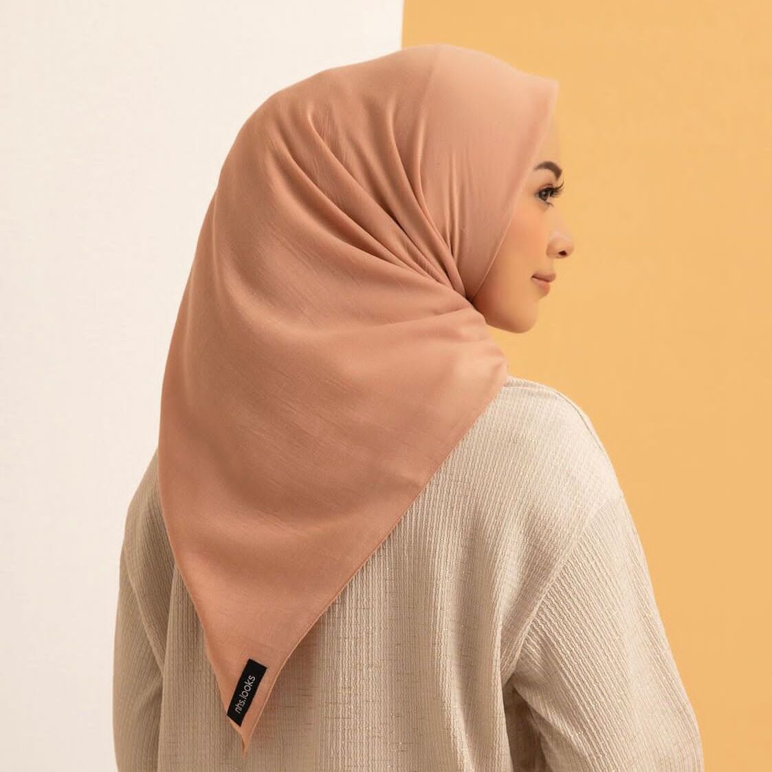 NHS Look Segi Empat Voal Miracle Salmon NHS Look Segi Empat Voal Miracle - Gambar 14