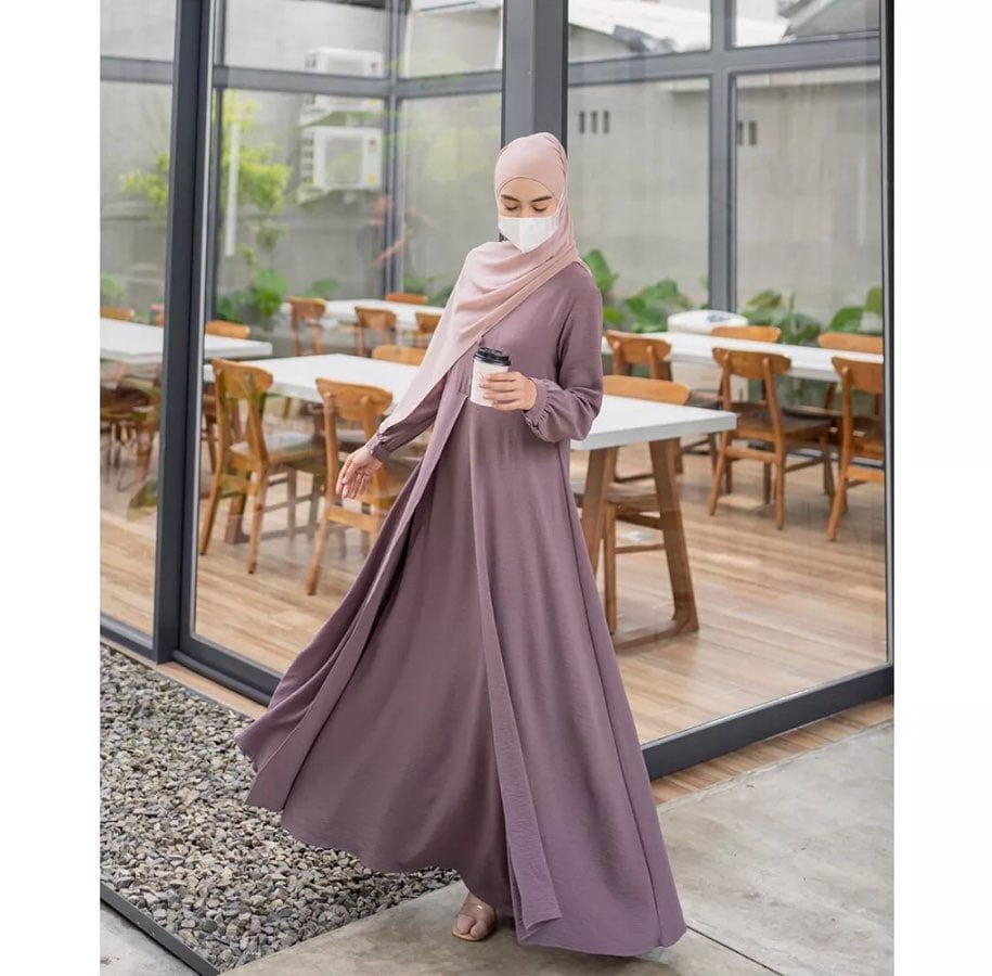 Nisya Dress Lilac Nisya Dress - Gambar 1
