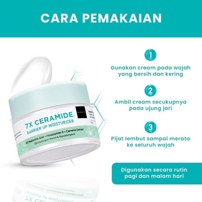 Scarlett 7X Ceramide Moisturizer - Gambar 4
