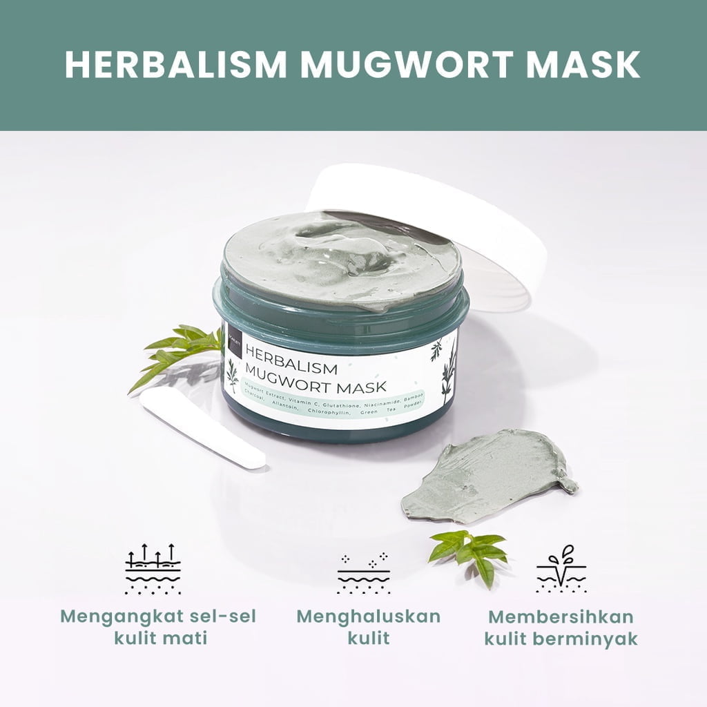 Scarlett Herbalism Mugwort Mask-3 Scarlett Herbalism Mugwort Mask - Gambar 4