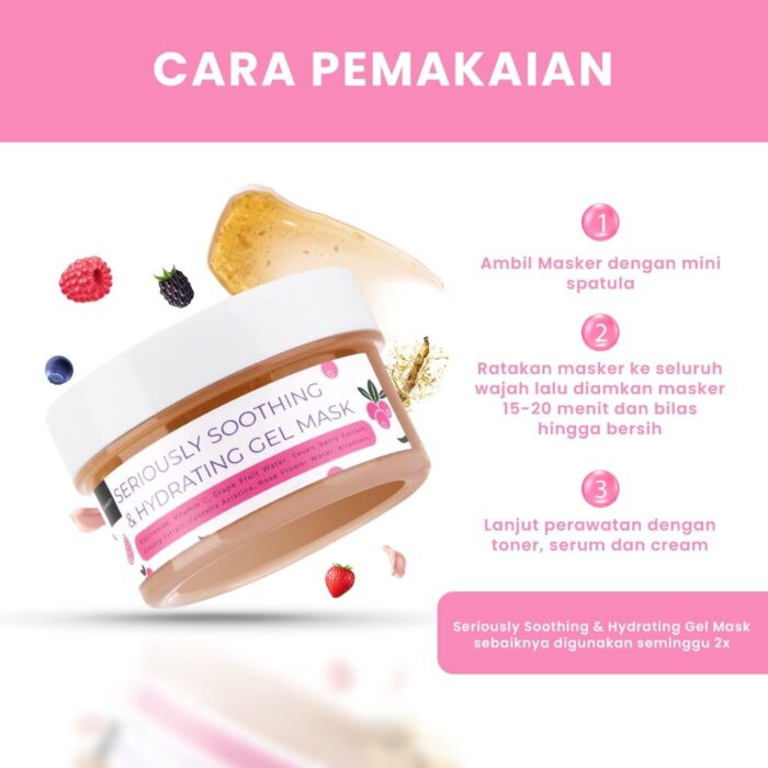 Scarlett Seriously Soothing & Hydrating Gel Mask - Gambar 4