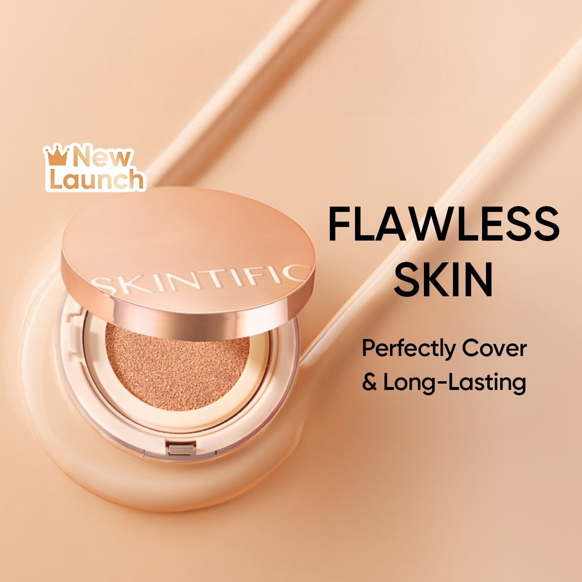 Skintific Cover All Perfect Cushion SPF35 PA++++-2 Skintific Cover All Perfect Cushion SPF35 PA++++ - Gambar 1