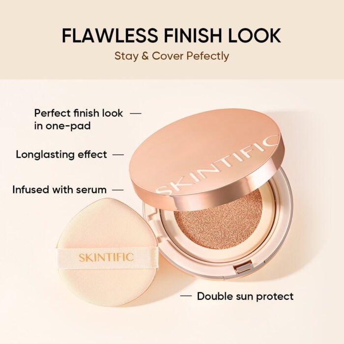 Skintific Cover All Perfect Cushion SPF35 PA++++ - Gambar 9