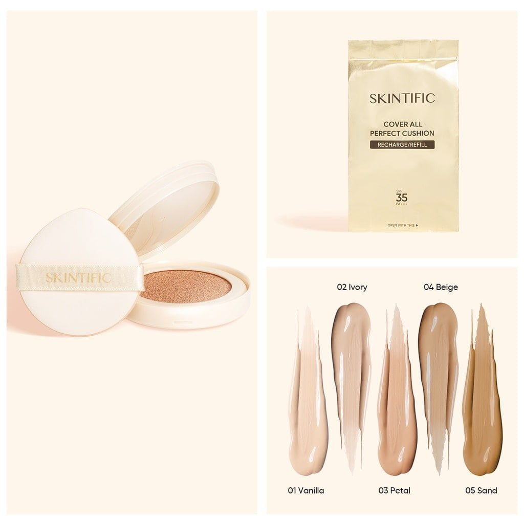 Skintific Cover All Perfect Cushion SPF35 PA++++-6 Skintific Cover All Perfect Cushion SPF35 PA++++ - Gambar 12
