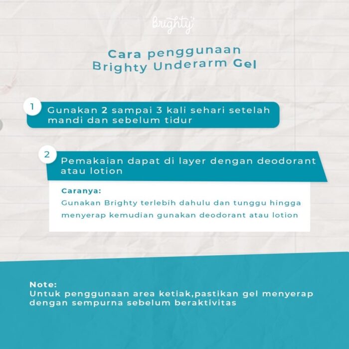 Brighty Gel Glowing Underarm - Gambar 6