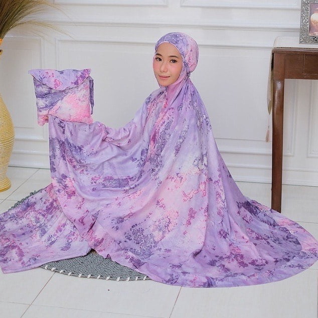 Mukena Granite Violet Mukena Granite - Gambar 2