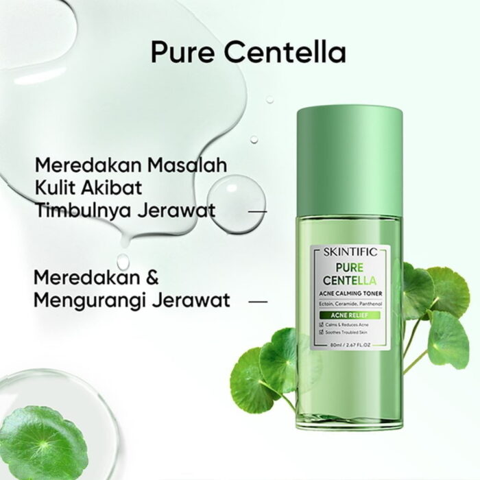 Skintific Pure Centella Acne Calming Toner - Gambar 2