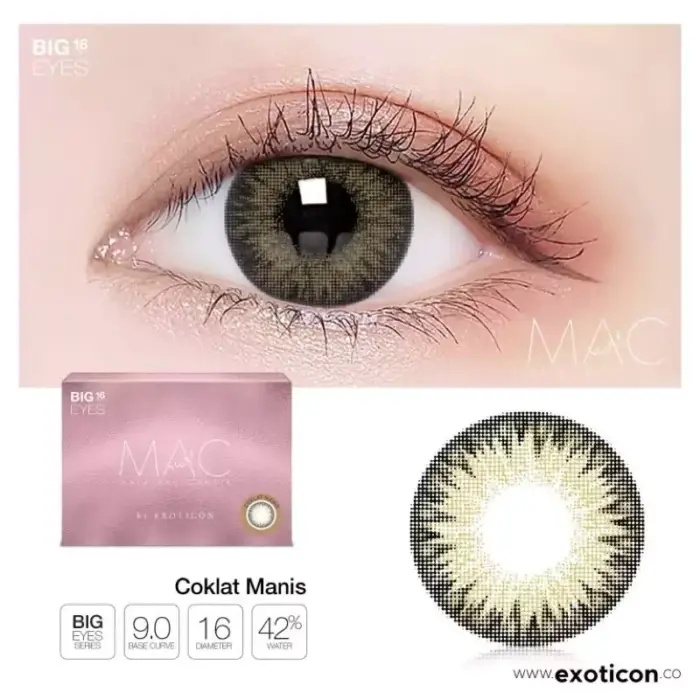 Softlens Big Eyes MAC by Exoticon (Normal) - Gambar 5