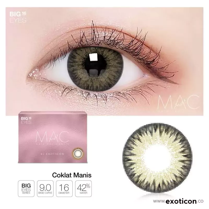 Softlens Big Eyes MAC Coklat Manis Softlens Big Eyes MAC by Exoticon (Normal) - Gambar 5
