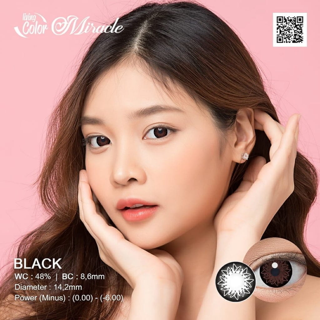 Softlens Miracle by Irislab Black Softlens Miracle by Irislab (Normal) - Gambar 2