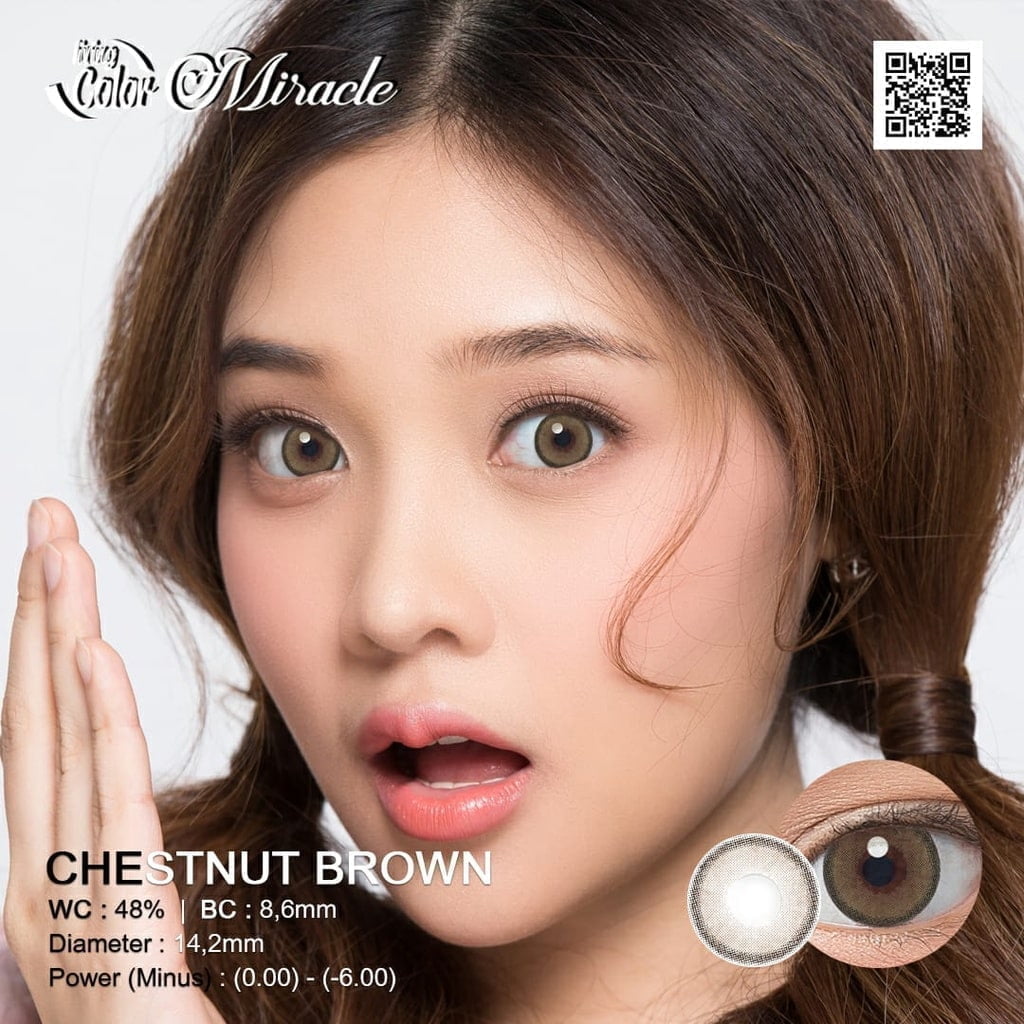 Softlens Miracle by Irislab Chesnut Brown Softlens Miracle by Irislab (Normal) - Gambar 4