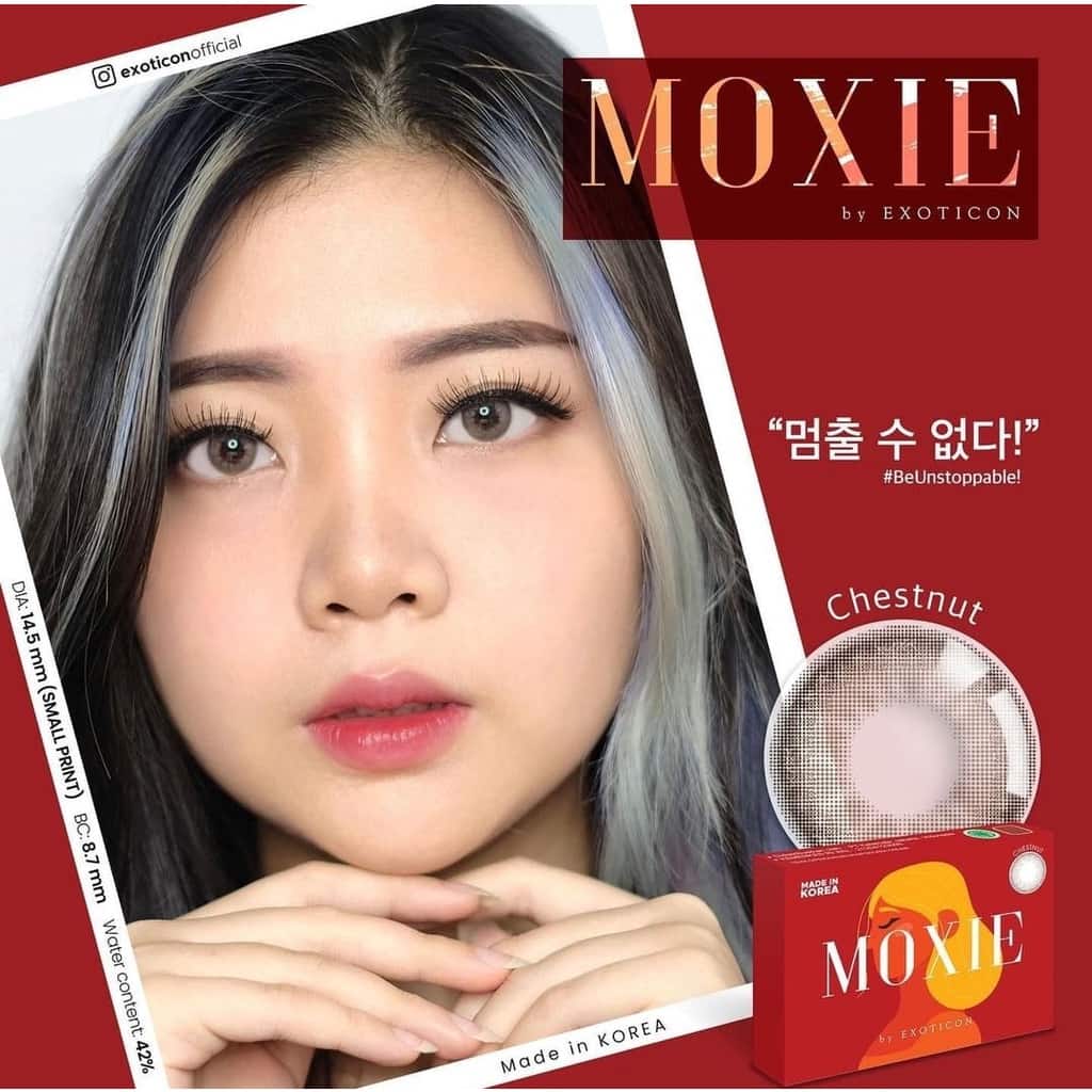 Softlens Moxie by Exoticon Chesnut Brown Softlens Moxie by Exoticon (Normal) - Gambar 2