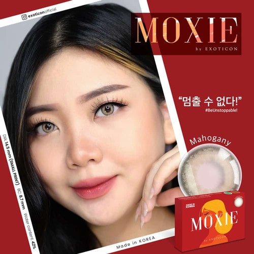 Softlens Moxie by Exoticon Mahogany Brown Softlens Moxie by Exoticon (Normal) - Gambar 3