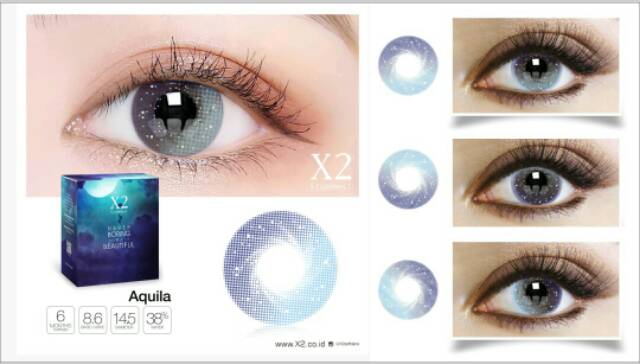 Softlens X2 Stardust Aquila Softlens X2 Stardust (Normal) - Gambar 3