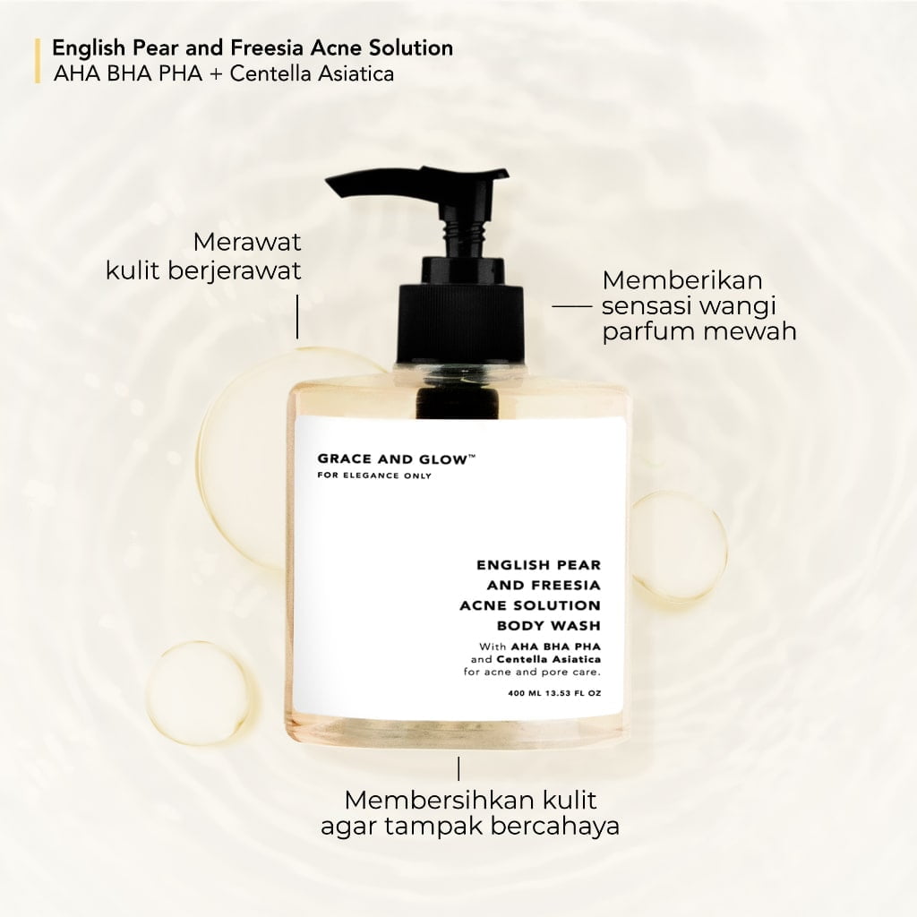 Grace and Glow English Pear and Freesia Body Wash Grace and Glow English Pear and Freesia Body Wash - Gambar 2