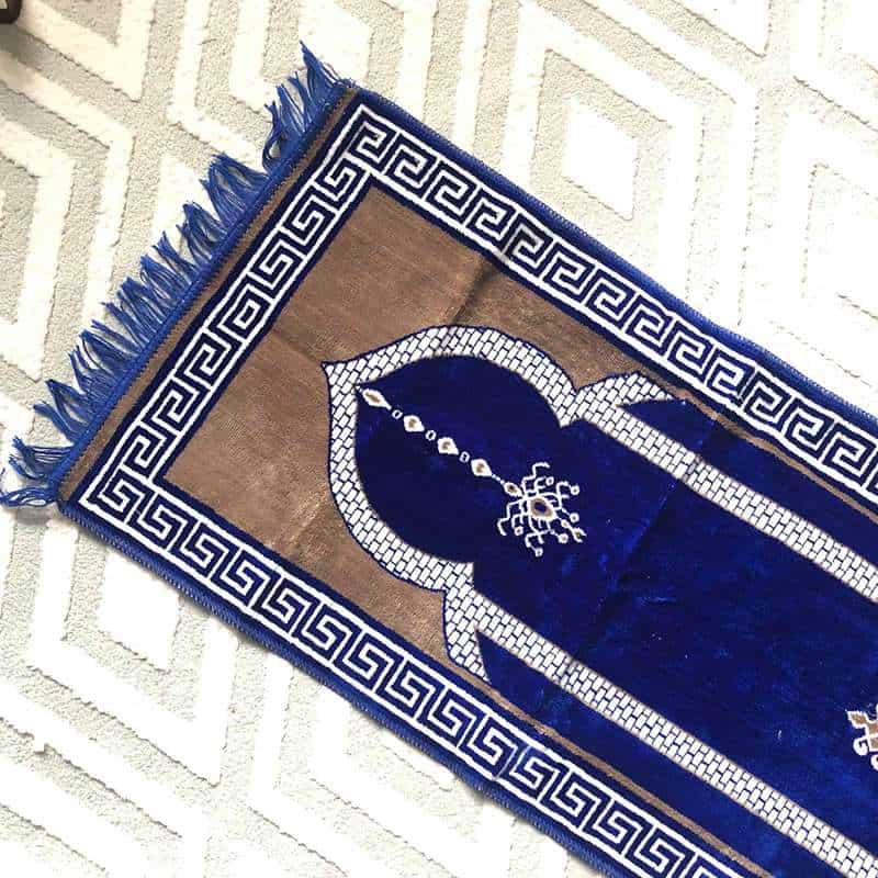 Sajadah Bludru Blue Sajadah Bludru - Gambar 4