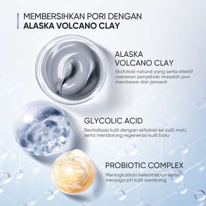 Skintific Alaska Volcano Clay Pore Clay Stick - Gambar 2